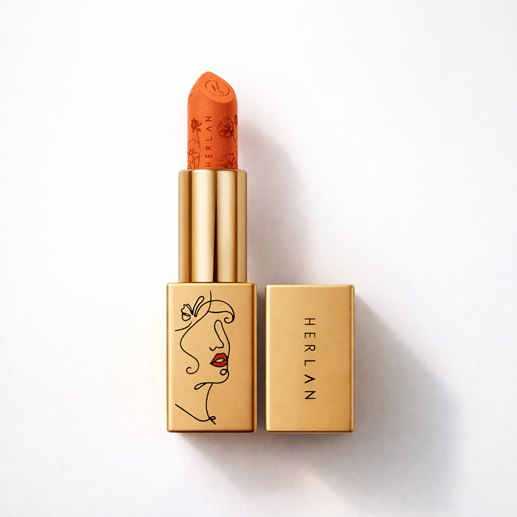 Herlan Cushion Matte Lipstick Terra Tango