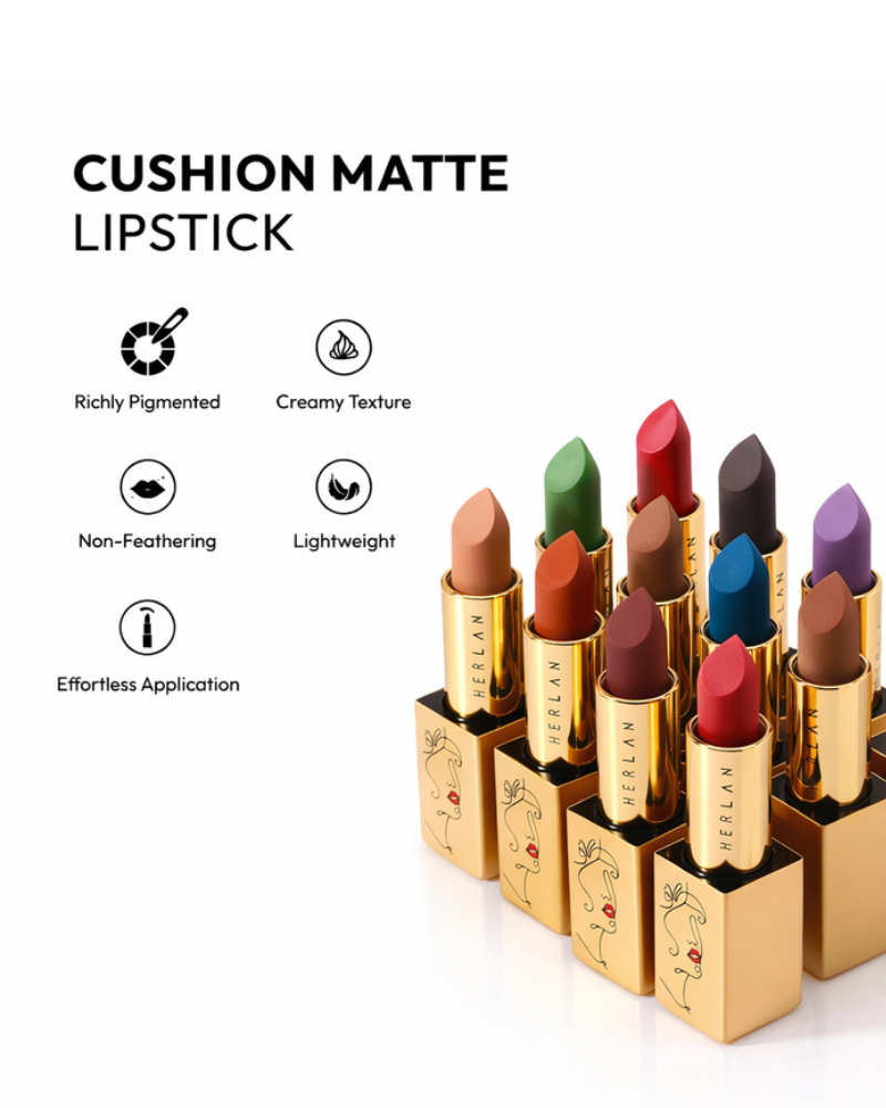 Herlan Cushion Matte Lipstick Terra Tango