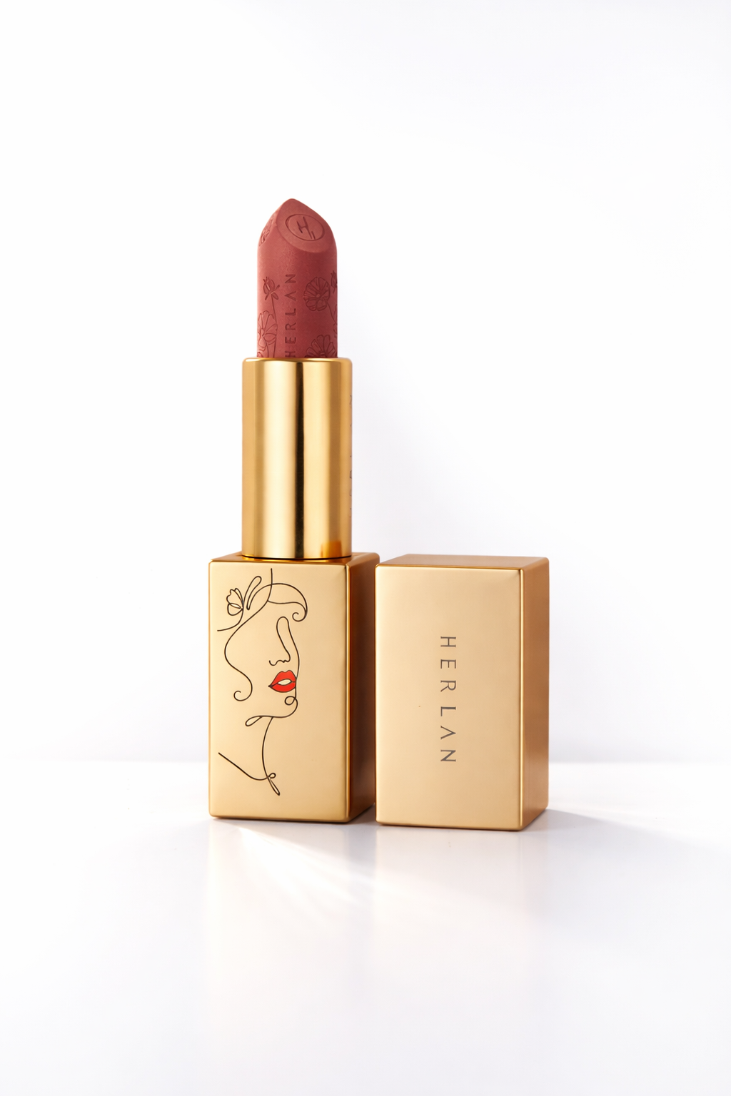Herlan Cushion Matte Lipstick Retro Rust