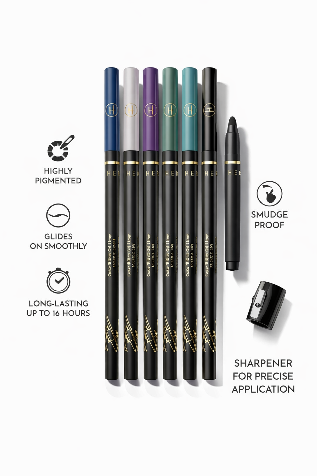 Herlan Color Vibes Gel Liner Awake long time