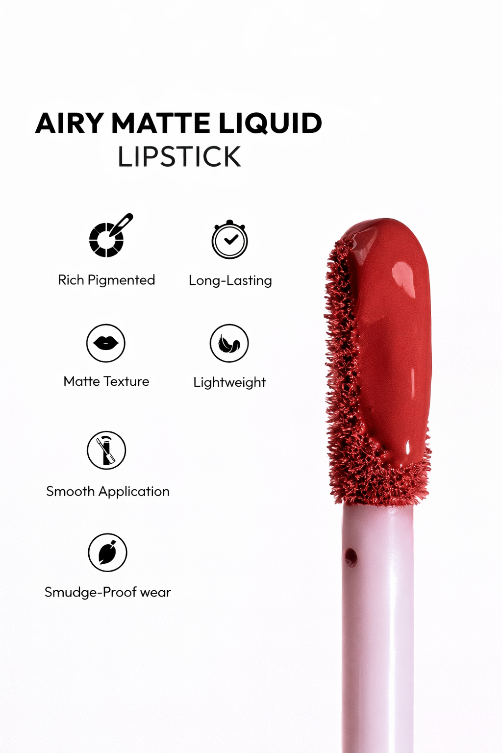 Herlan Airy Matte Liquid Lipstick-Bare Blush