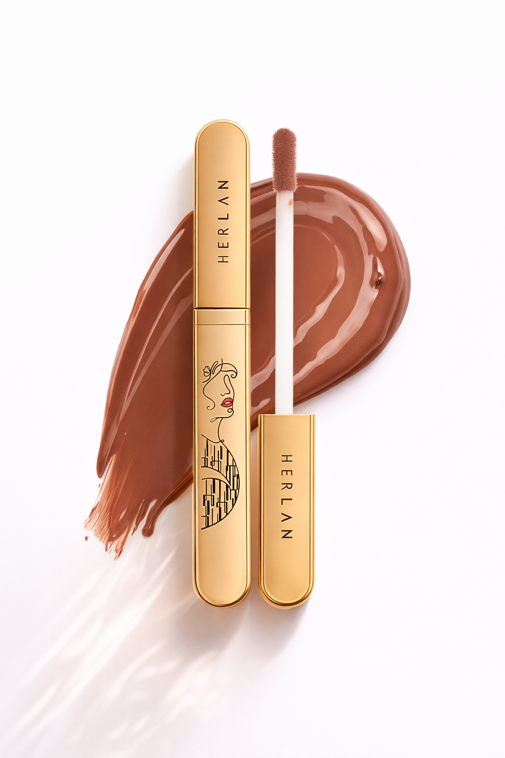 Herlan Airy Matte Liquid Lipstick-Caviar Cocoa