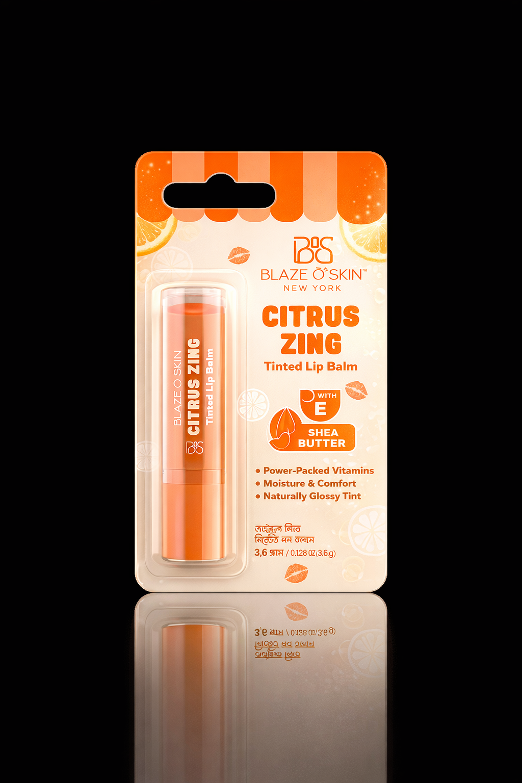 Blaze O’ Skin Citrus Zing Tinted Lip Balm 4.5gm