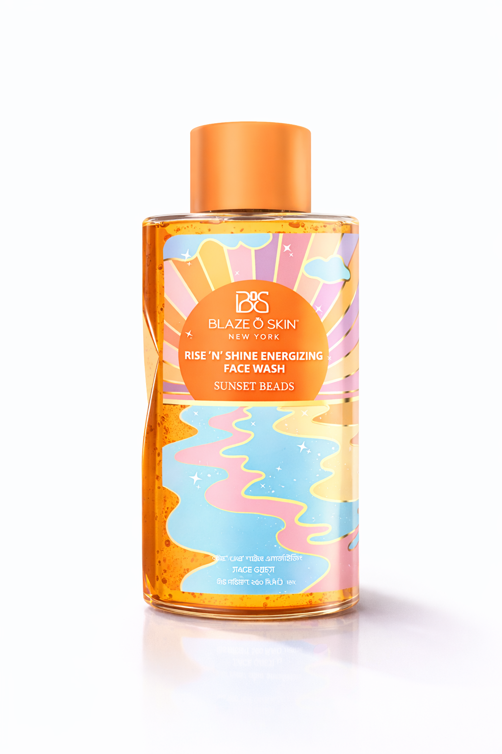 Blaze O' Skin Rise ‘N’ Shine Energizing Face Wash - Sunset Beads 250ml