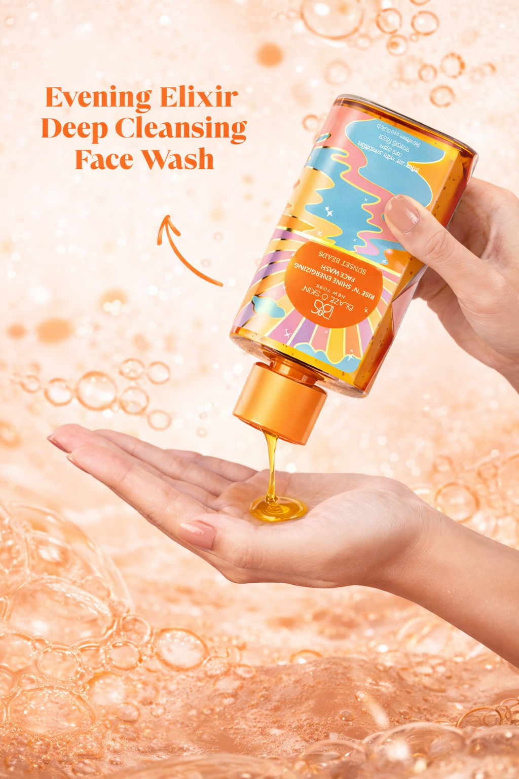 Blaze O' Skin Rise ‘N’ Shine Energizing Face Wash - Sunset Beads 250ml