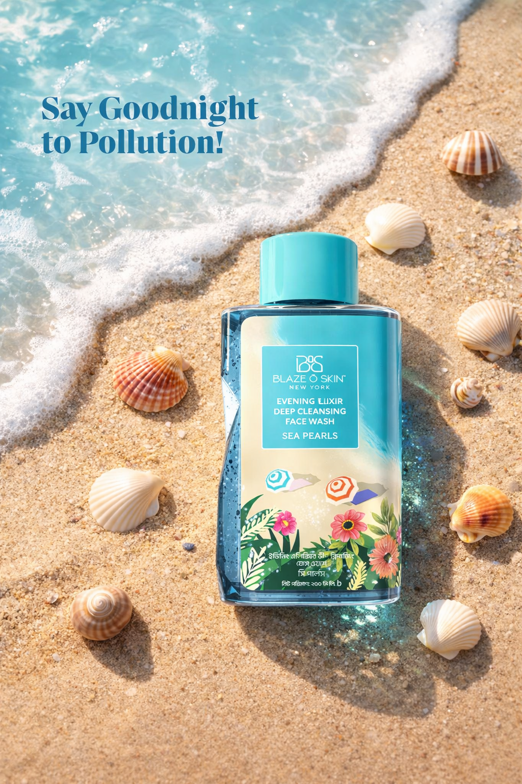 Blaze O' Skin Evening Elixir Deep Cleansing Face Wash - Sea Pearl 250ml