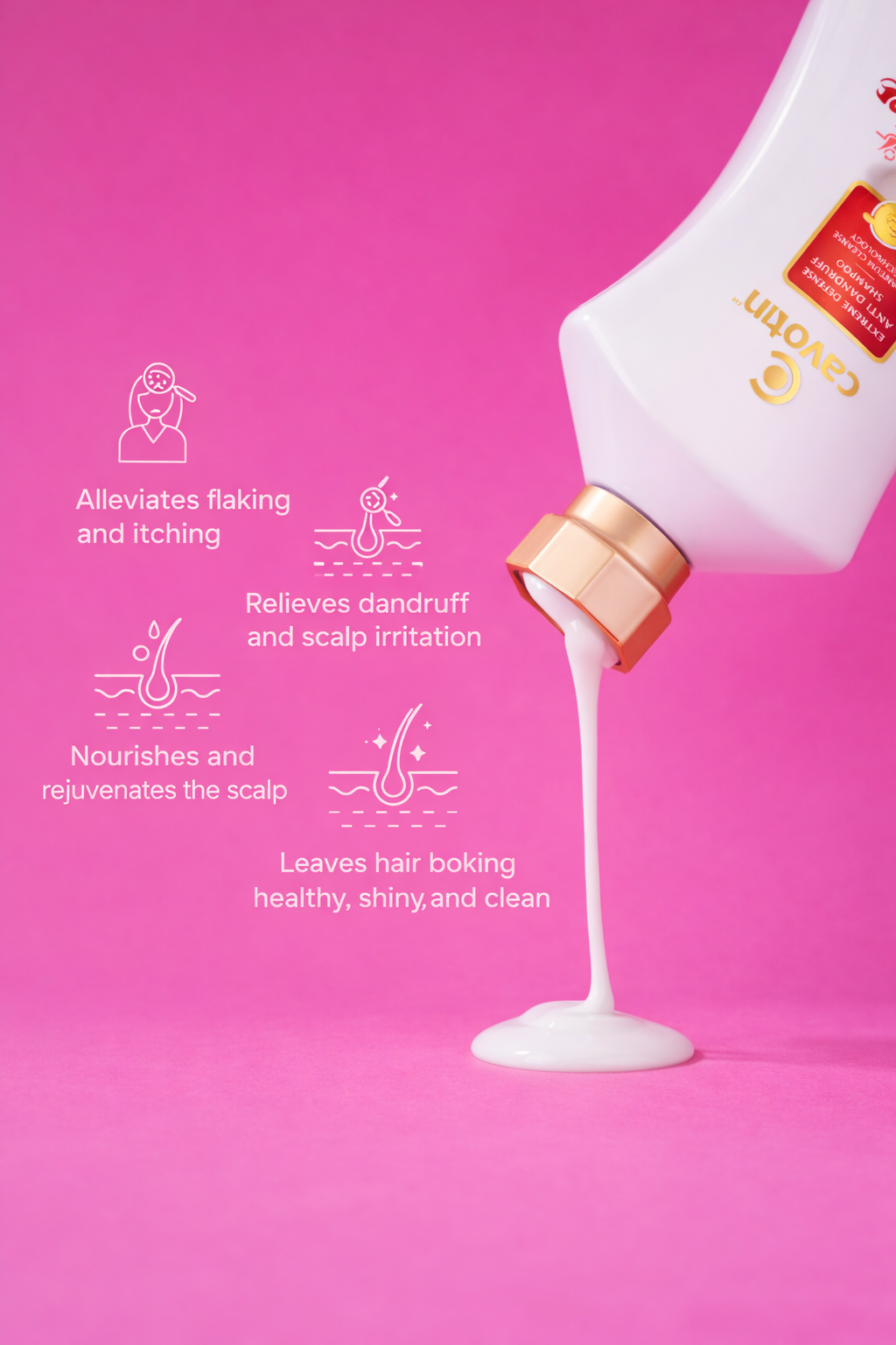 Cavotin Extreme Defense Anti-dandruff Shampoo 250ml