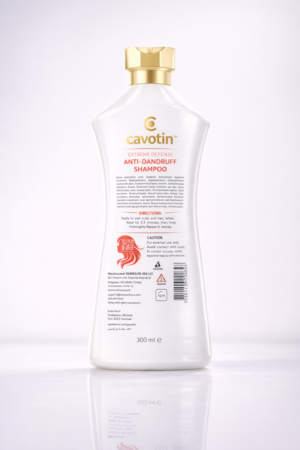 Cavotin Extreme Defense Anti-dandruff Shampoo 250ml