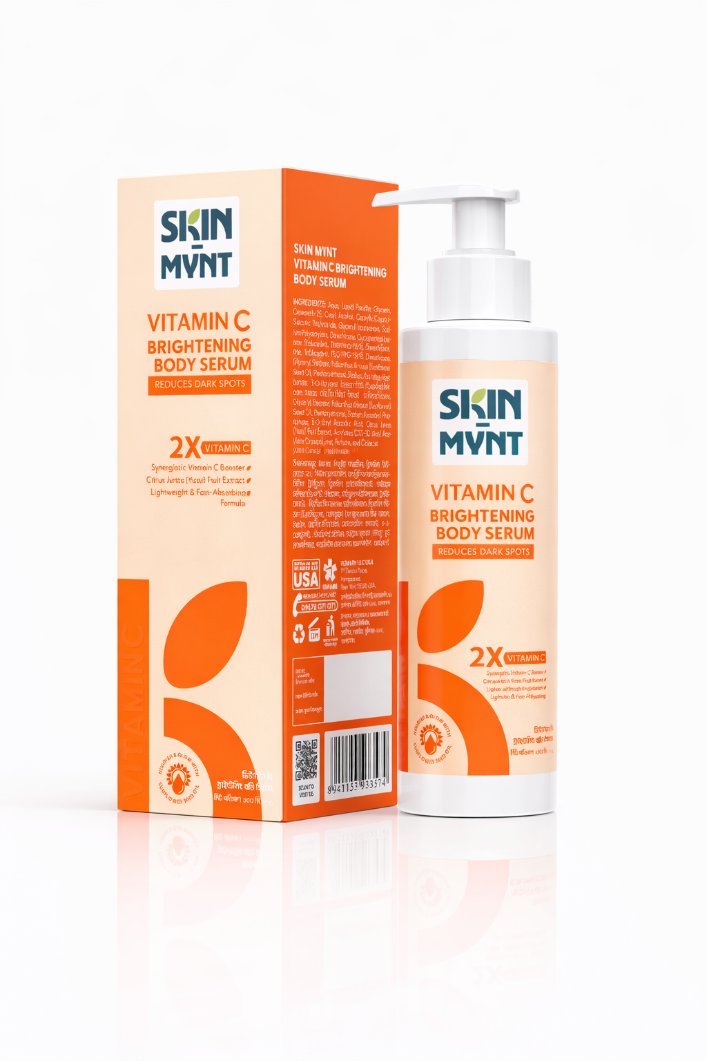 Skin Mynt Vitamin C Brightening Body Serum 100ml
