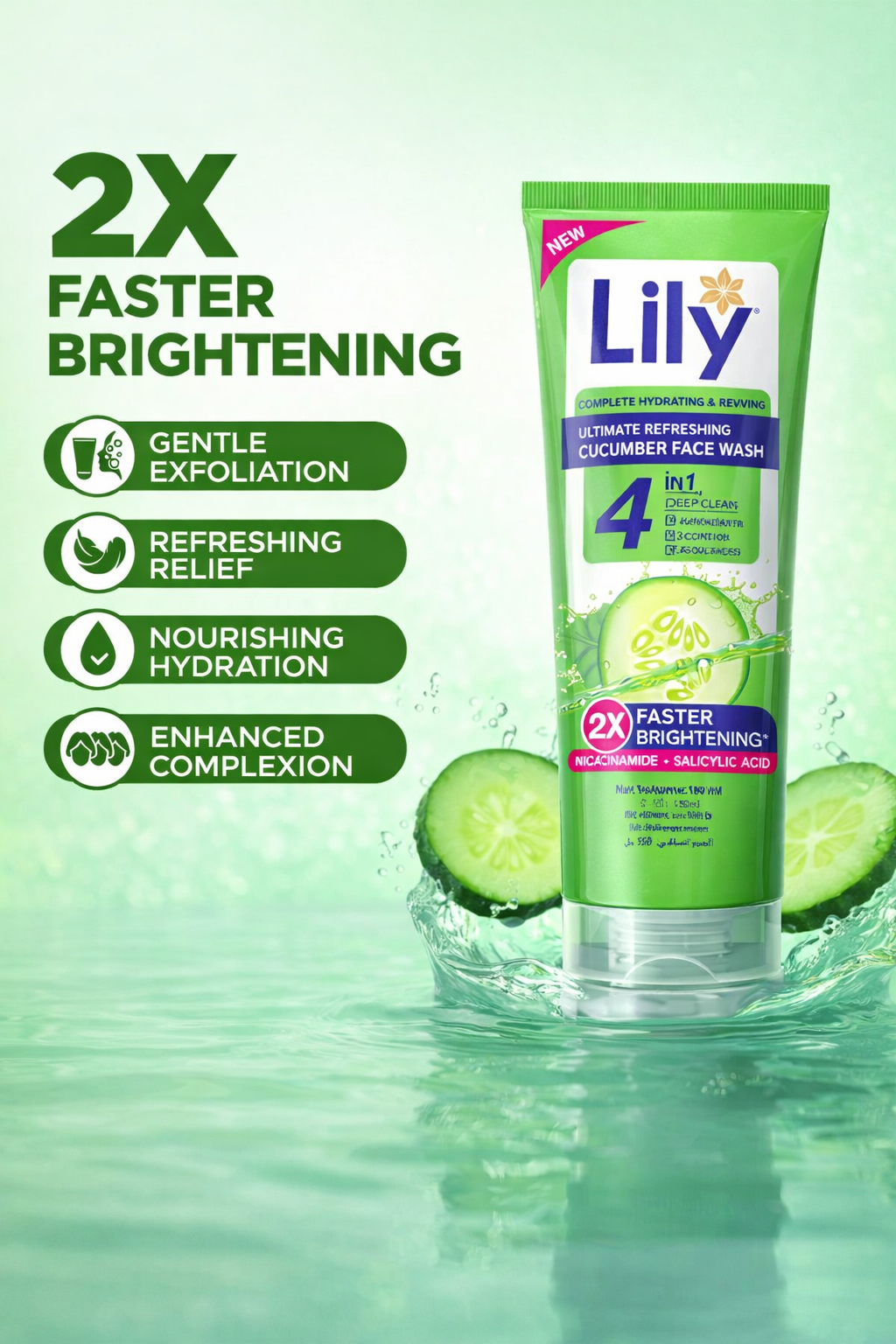  Lily Cucumber Facewash 100ml
