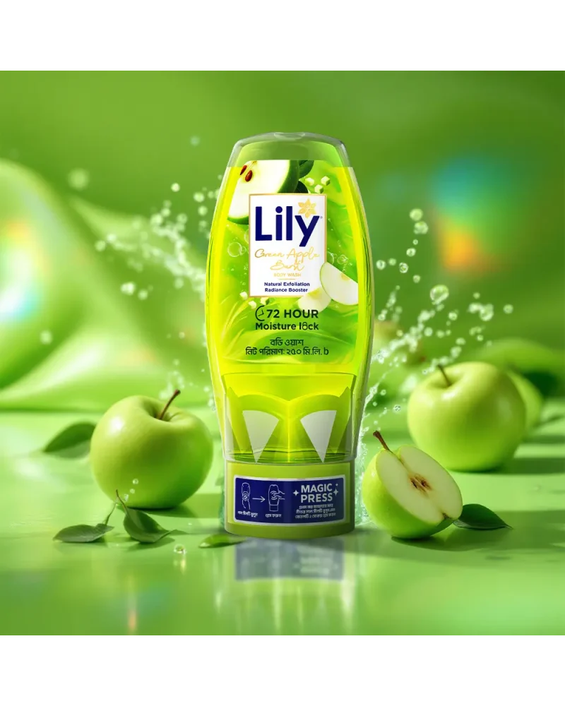 Lily Green Apple Burst Body Wash 250ml