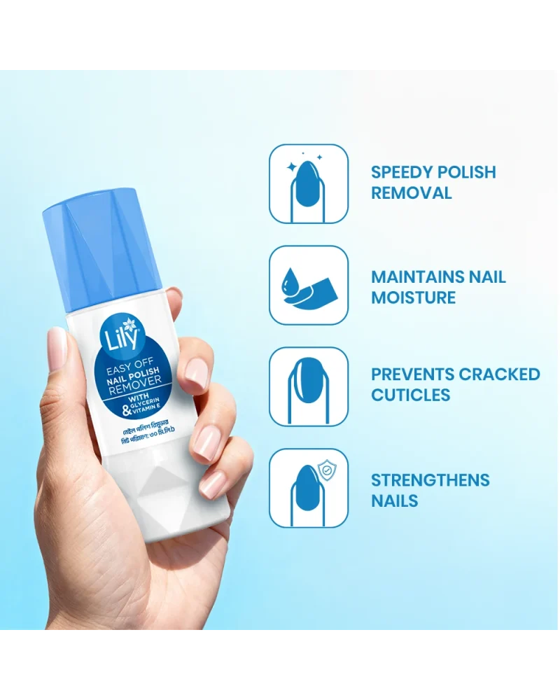 Lily Easy-Off Nail Polish Remover - Acetone Based 30 ml