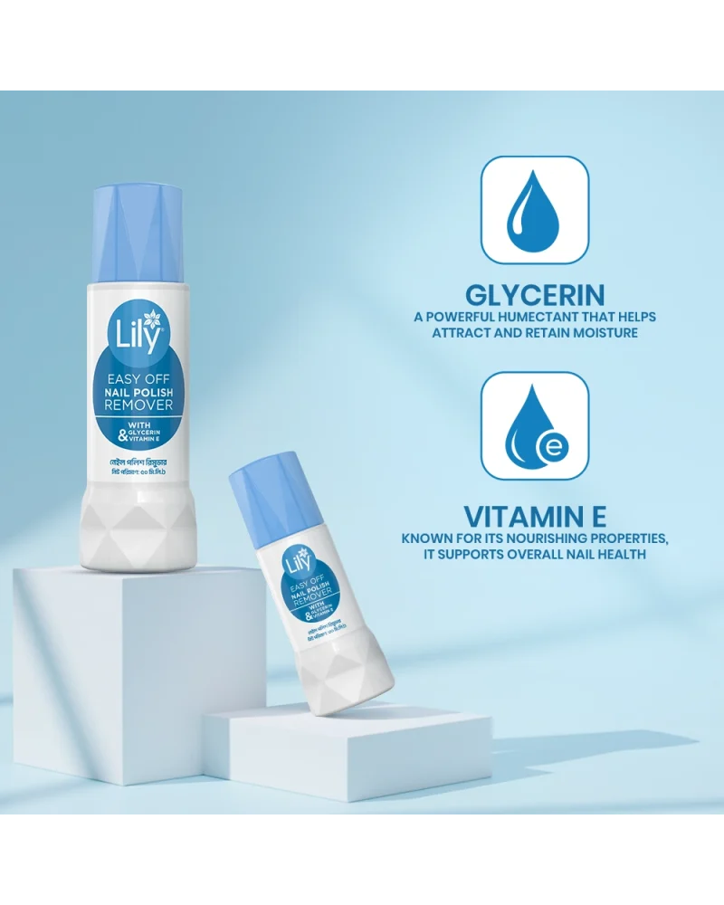 Lily Easy-Off Nail Polish Remover - Acetone Based 30 ml