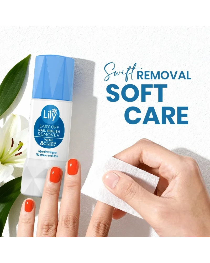 Lily Easy-Off Nail Polish Remover - Acetone Based 30 ml