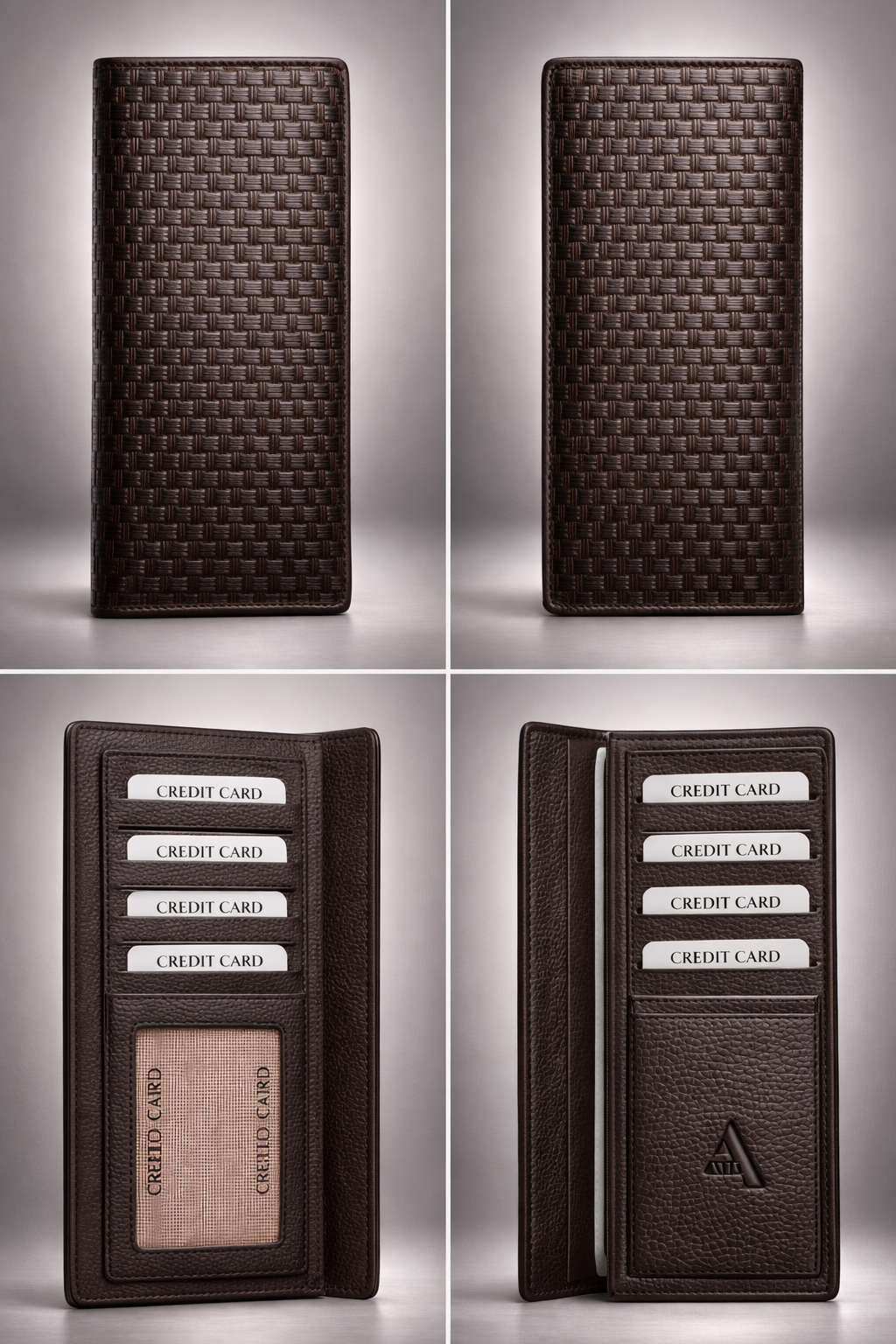 Long Wallet Dark Brown