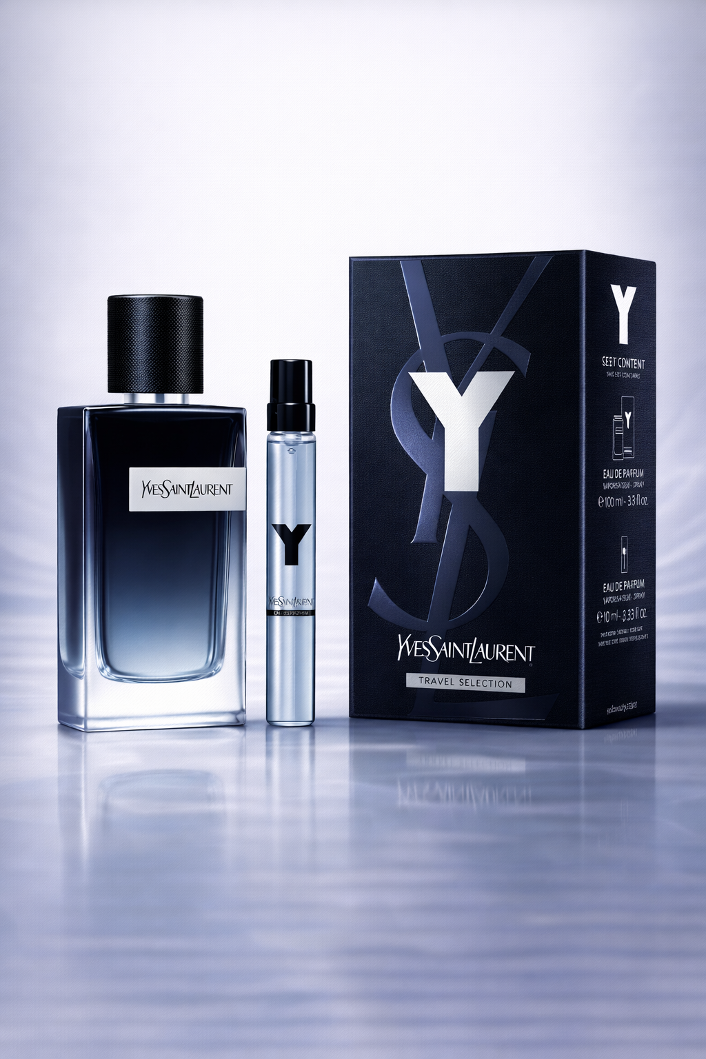 YVES SAINT LAURENT Y MEN EDP 100ML + EDP 10ML TRAVEL SET
