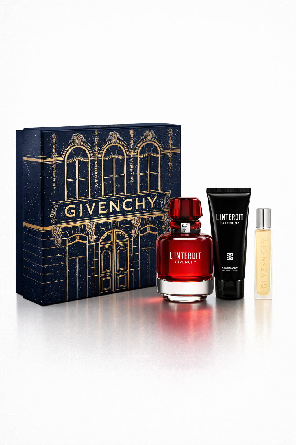 GIVENCHY LINTERDIT ROUGE WOMEN EDP 80ML+12.5ML+75ML GIFT SET